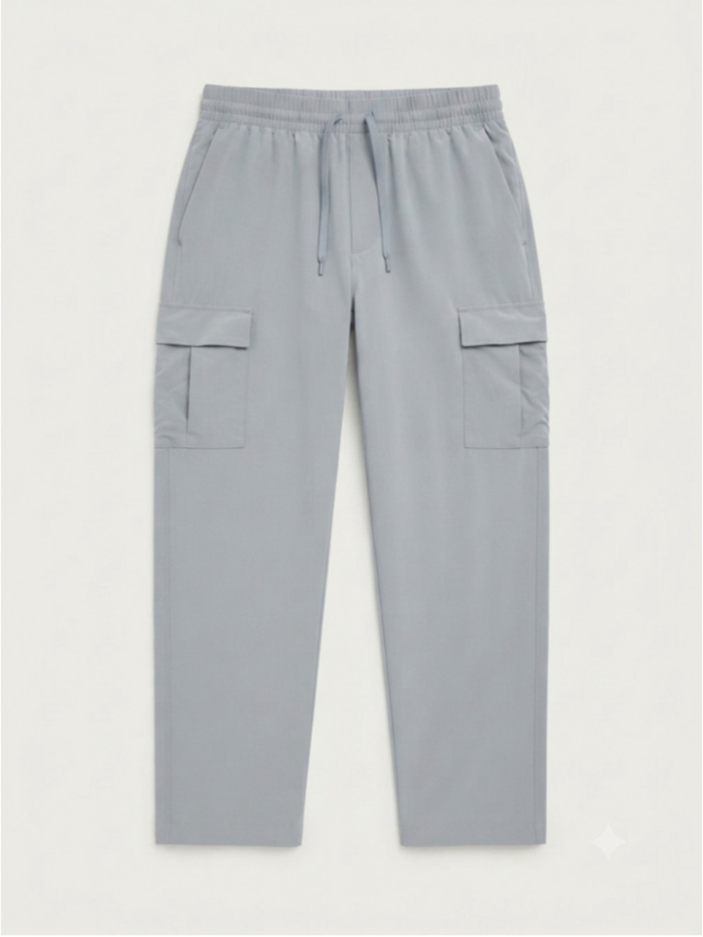 Patagonia grey drawstring cargo barrel pants with elastic waist size S